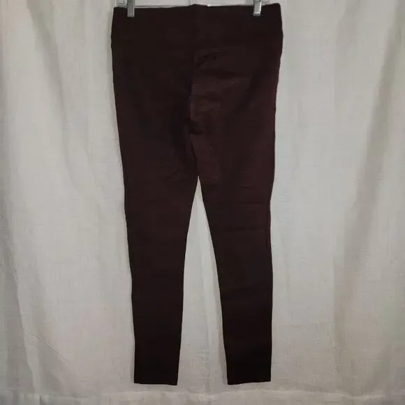 NWT Ann Taylor Loft Maroon /Plum Jeggings Sz M - Picture 3 of 4